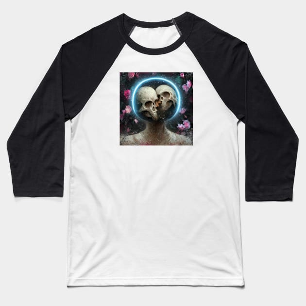 Forever Connected in the Cosmos Baseball T-Shirt by benheineart